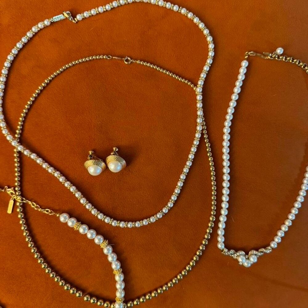 Napier Women's Gold and White Jewelry
